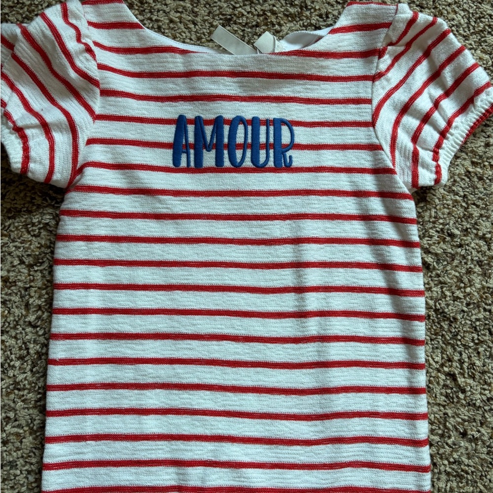Janie and Jack Amour stripes shirt